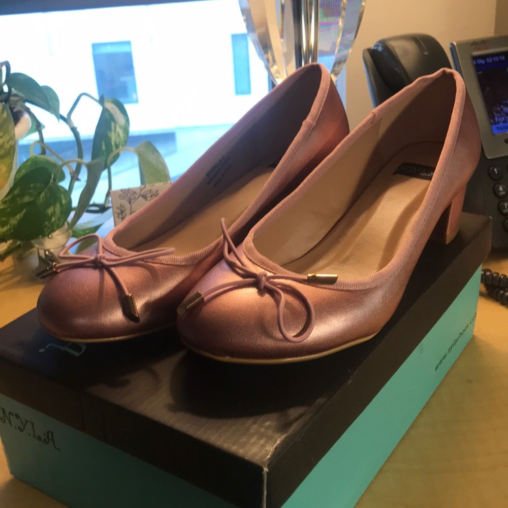 💗Pretty Pink Princess Ballet Block Heels💗